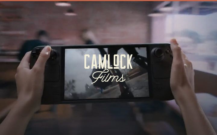 The shipped CamLock Films site, opening screen