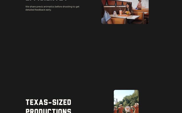 The shipped CamLock Films site, screen 5