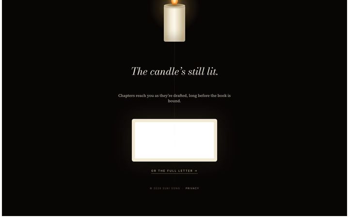 The Last Romantic site, screen 7